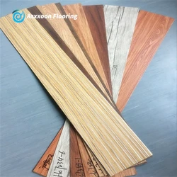 1.2mm Thick Plastic Pvc with self adhesive wood flooring Back and Wood Grians Vinyl Flooring pvc flexible plastic floor sheet
