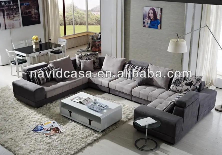 new design modern wooden fabric classical sofa