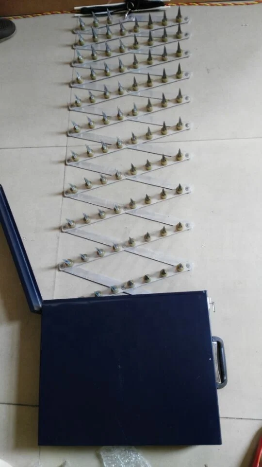 7m manual portable Aluminium alloy  tire killer roablock for  traffic control