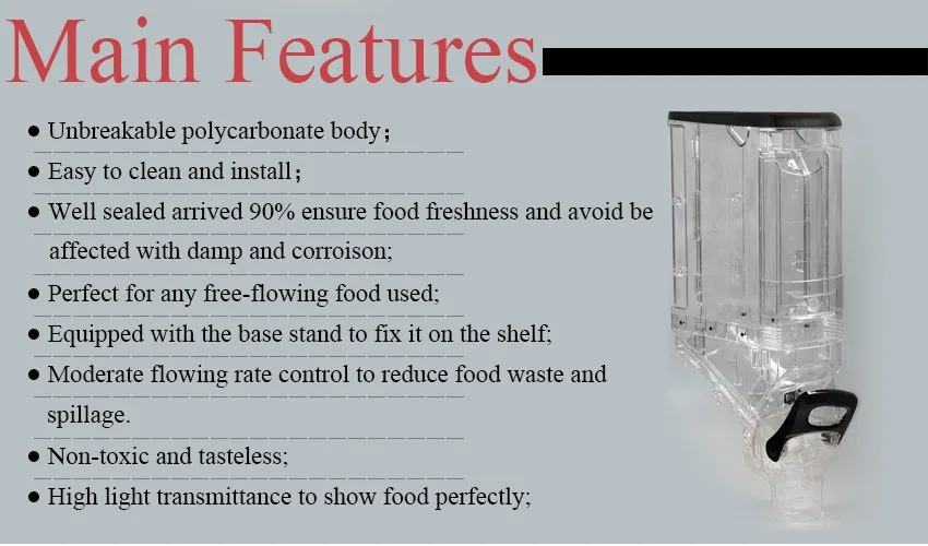 
gumball dispenser protein powder dispenser dry fruit dispenser for sale 