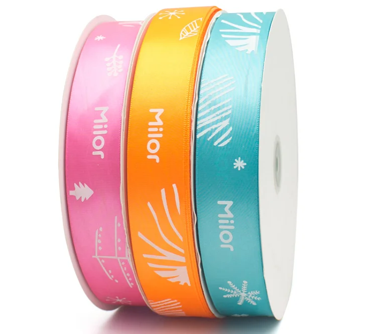 Luxury custom design satin ribbon for flowers