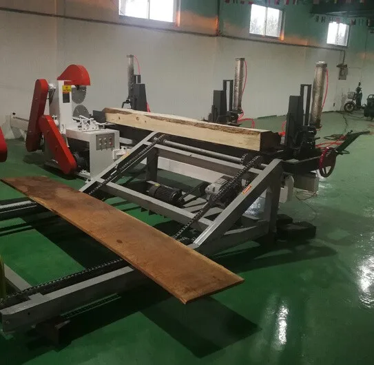 double blade sliding table sawmill circular table saw wood cutting circular saw mill