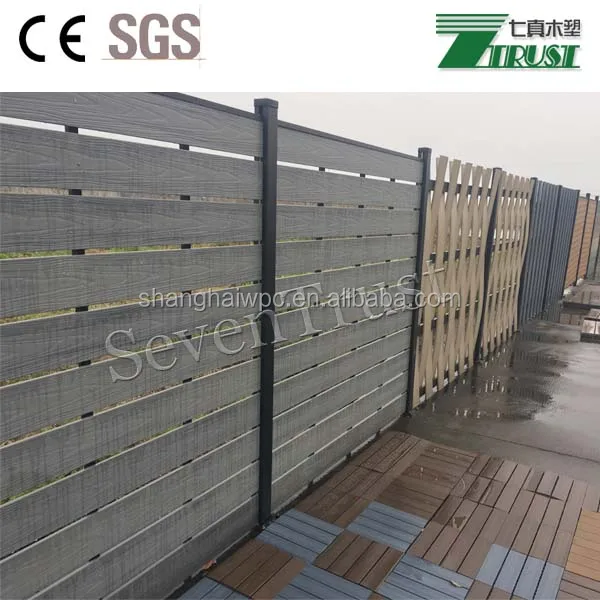 Factory Direct Wood Plastic Composite Fence Panel Waterproof Board Outdoor Wpc Fence Board