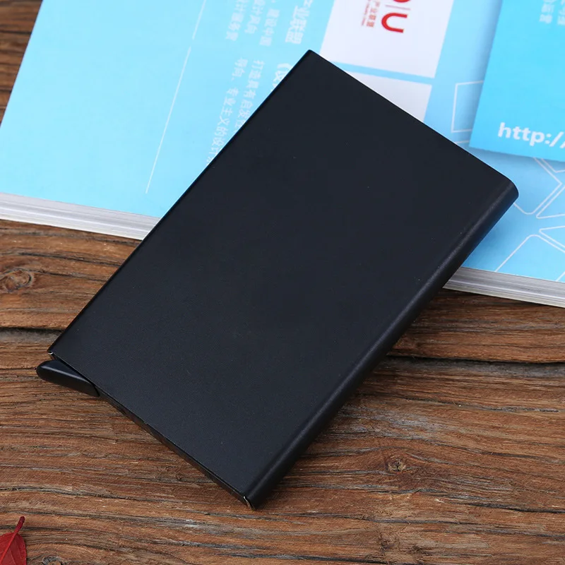 Metal Rfid Blocking Credit Card Holder for Men Women - Stylish Travel Wallet Best Protection for Cards Against RFID Scanning