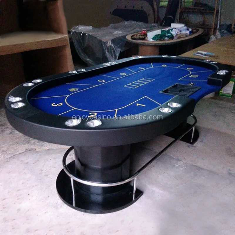 96 INCH Casino Professional Oval Poker Table with Deluxe Legs