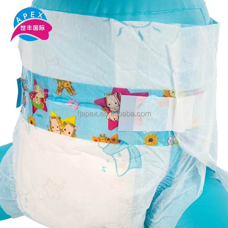 Comfortable leak guard disposable stock lots cloth like beauty  washable baby diapers