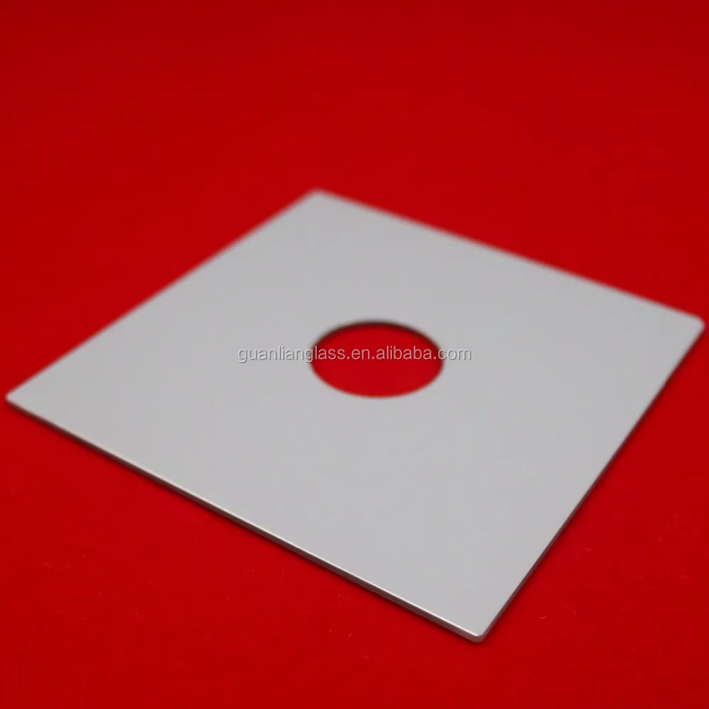 3mm low iron tempered touch screen wall switch plate with silk screen printing glass