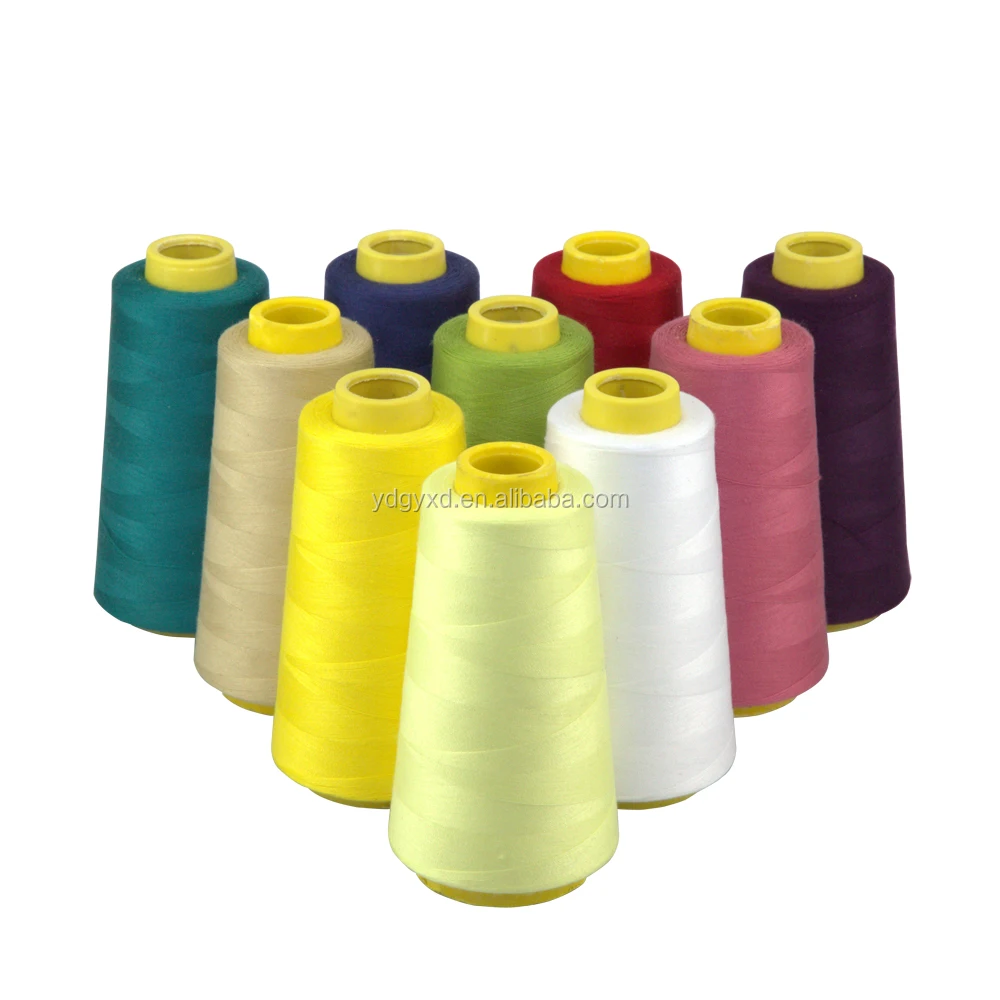 hot Selling  40/2 40s/2 100% spun polyester sewing thread for factory polyester sewing thread