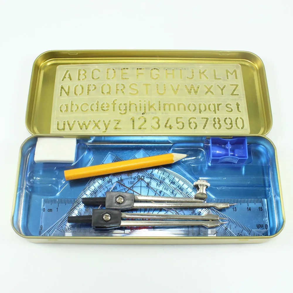 New design and high quality 10pcs math set for school