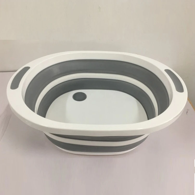 Folding Cutting Board Washing Basin Drain basket bucket