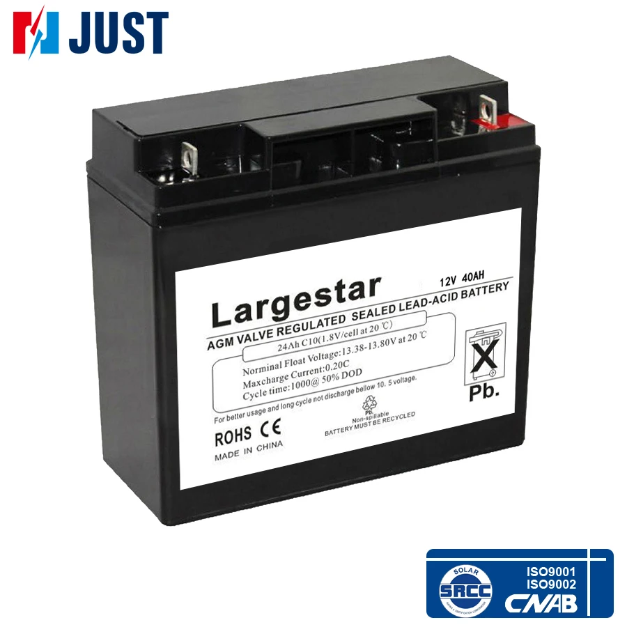 2015 лучшие продажи 12 В 40ah запечатаны свинцово-кислотных аккумуляторов бесплатно аккумулятор