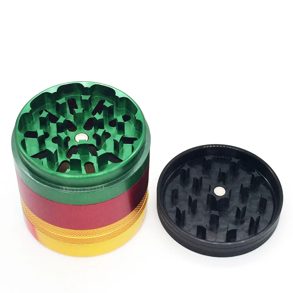 
custom logo herb grinder Premium 4 piece aerospace aluminum tobacco grinder 