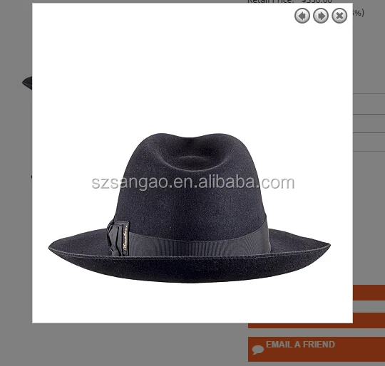 Оптовая продажа, модная шляпа азо borsalino, фетровая шляпа