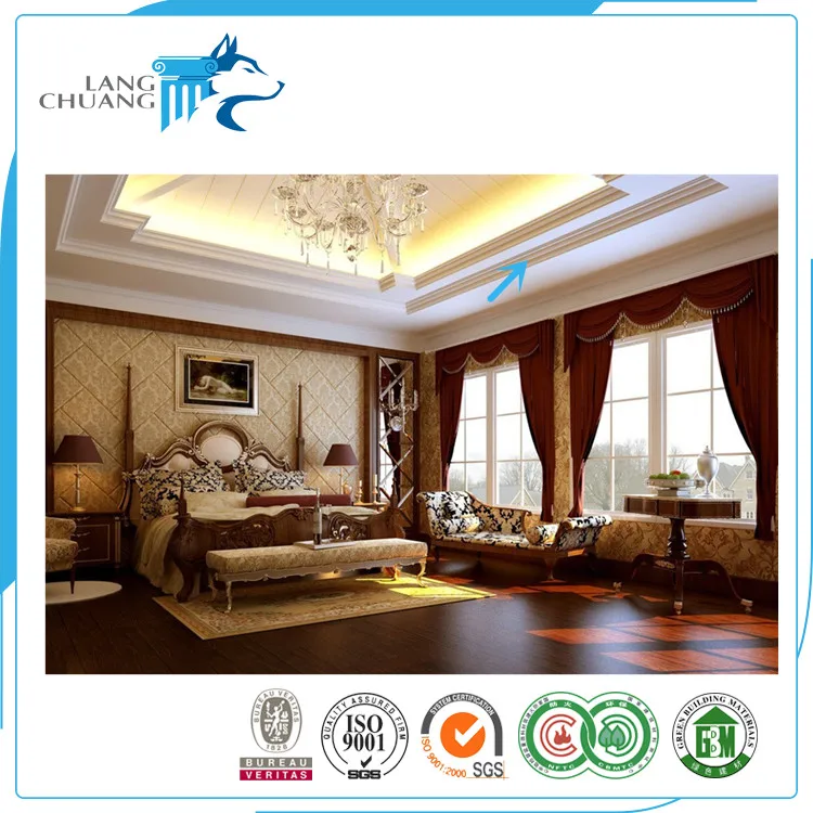 Interior Decoration False Ceiling In Pakistan Anti-flaming Plaster Coving