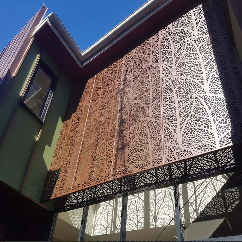 
corten steel screen steel screen facades 