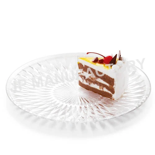 Food grade Elegant Diamond design Plastic large cake/fruit tray for Wedding/party