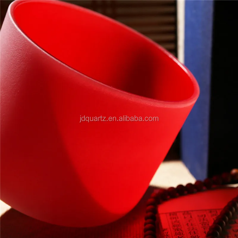 JINGDIAN Chakra set Sound Healing Quartz Crystal Singing Bowl