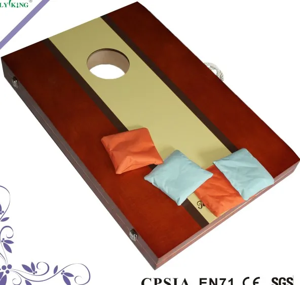 Professional Wooden Bean Bag Toss For Outdoor Game And Garden Games With Sand Bag For Promotion Gift