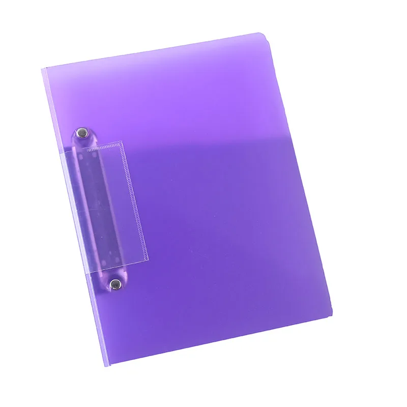 Hot selling plastic poly colored portfolio 3-hole punch ring binder folder
