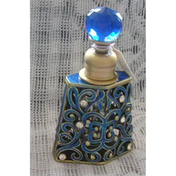 6ml Antique Metal Pocket Bag Perfume Bottle Empty Glass Essential 0il Bottle OEM ODM Manufacturer#70054/70055/70056/70057