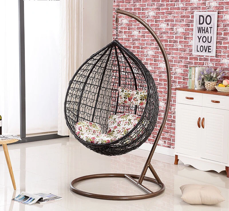 Hot sale high quality garden rattan/wicker hanging egg chair