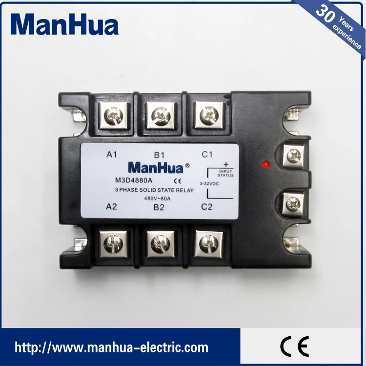 Crydom тип Трехфазный ОКРУГ КОЛУМБИЯ управления ПЕРЕМЕННОГО ТОКА 3-32VDC 80A Твердотельные Реле/ССР Реле С CE