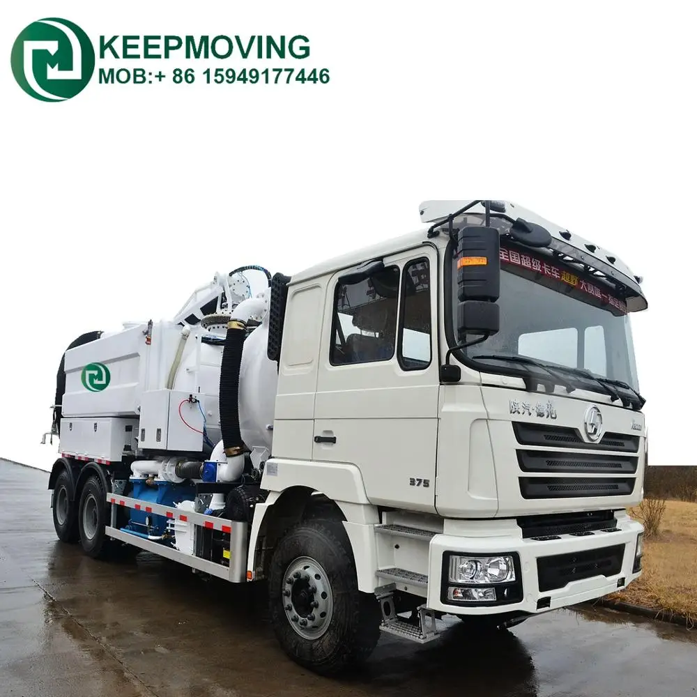 6x4 8CBM Combined Vacuum sewage suction truck for sludge suction