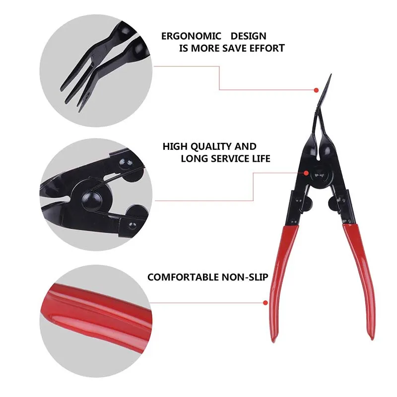 19pcs Car Rivet Upholstery Trim Removal Kit Nylon for Panel Dash Audio Radio  Removal Installer and Repair Pry Tool Kits