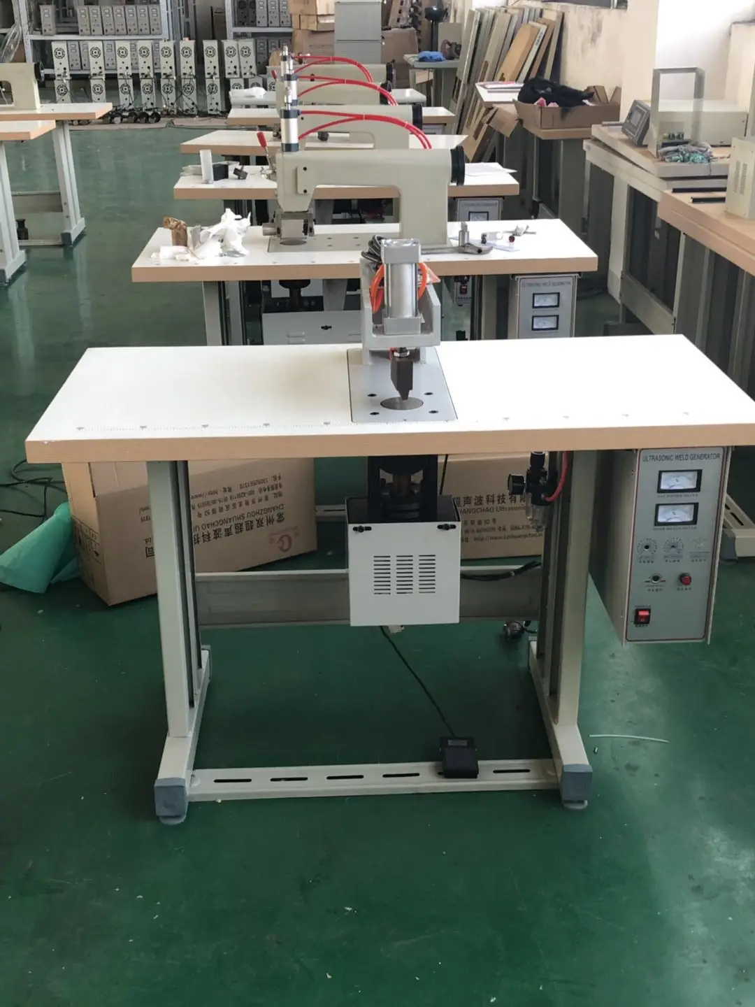 Ultrasonic mask ear loops spot welding machines