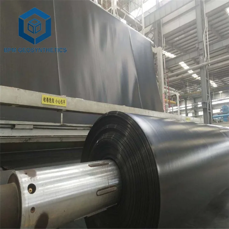 HDPE Lining 1000 micron Plastic Geo-membrane Geomembrane GM13 Fish Pond Liners in Kenya