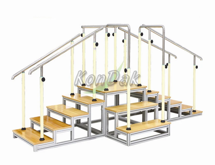 Rehabilitation Two-ways wooden walking training ladder