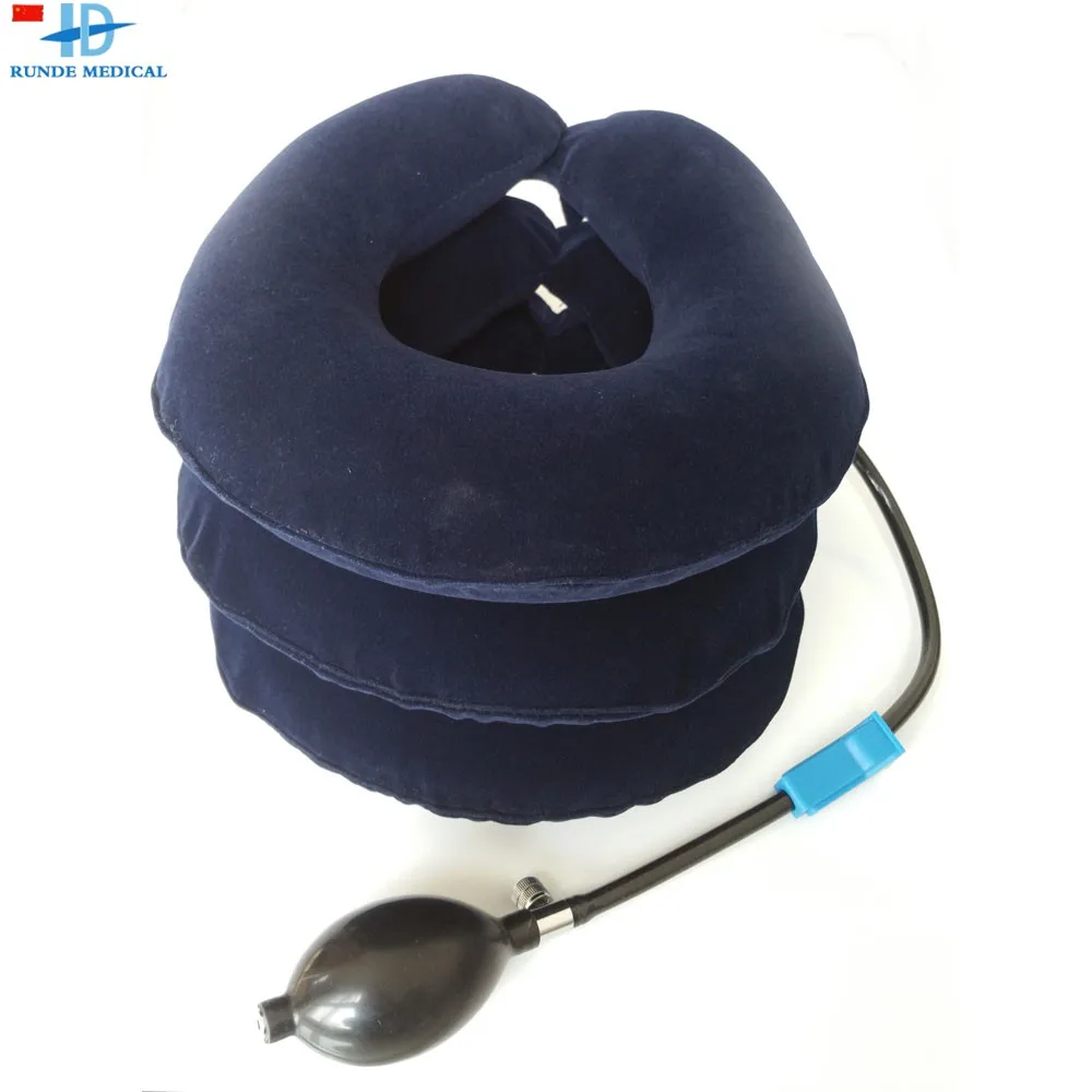 Runde Medical Double Neck Strap Traction Orthopedic Device Collar Covering Cervical Fixation