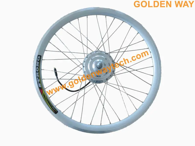 bicycle motor wheel, electric bicycle motor front wheel, 24V, 36V or 48V