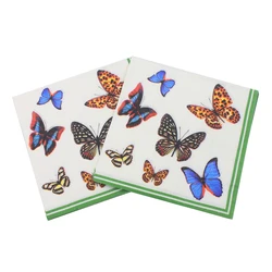 Butterfly Napkin Party Insect Tissue Printed Napkin Supply Decoration Paper 33cm*33cm Or Custom Napkins