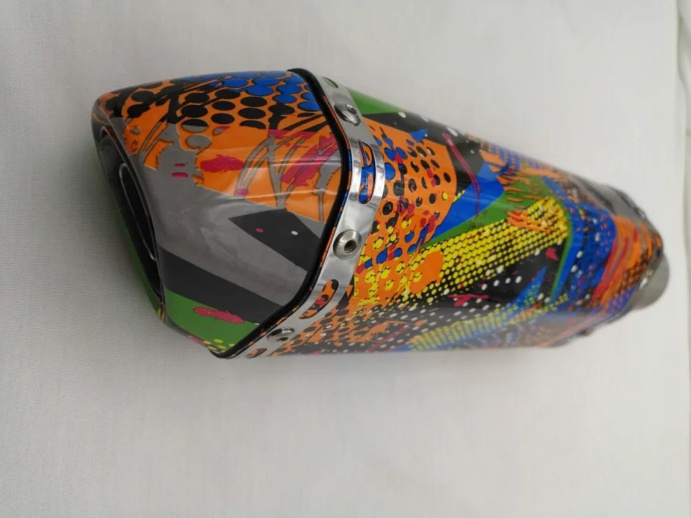 Глушитель выхлопной трубы мотоцикла CRAZY OLD MAN, модель RY17 Шестигранная, для системы выхлопной трубы мотоцикла 150-400 куб. См