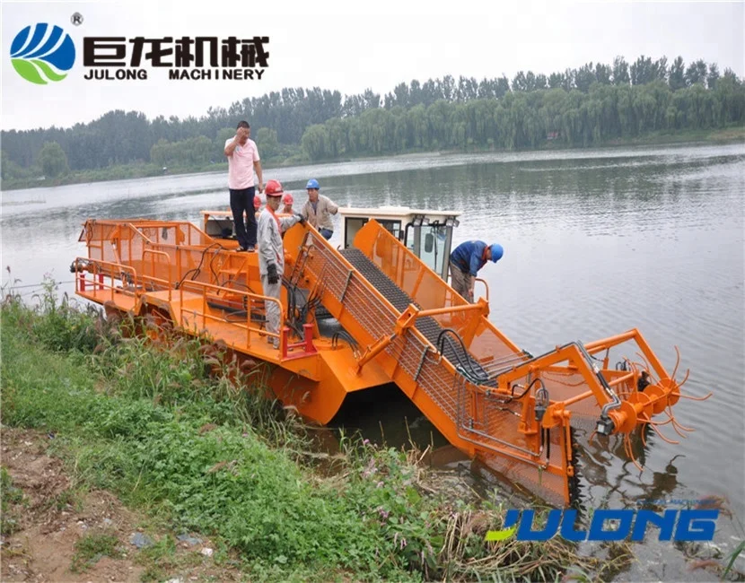 Водный комбайн для сорняков/Спасательный корабль для мусора/Водяной Гиацинтовый комбайн