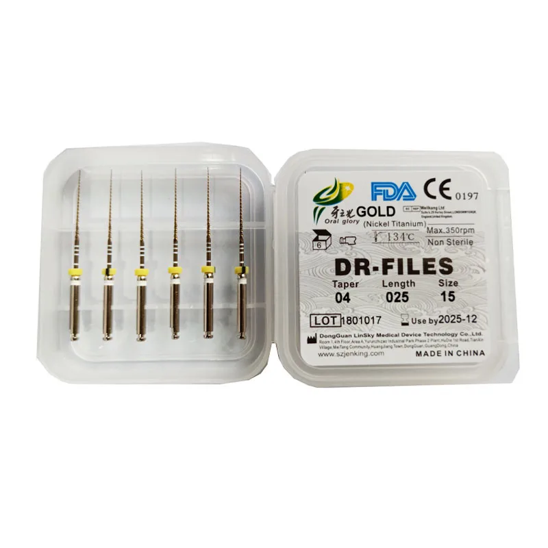 2021 Jenking New Product Endodontic Files Niti Alloy Dental Material Profile 04taper File 15-40#