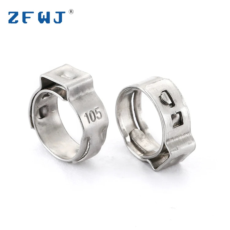 9,7-10,5 мм Стандартный кольцевой одноушной плавный Быстрый шланговый зажим