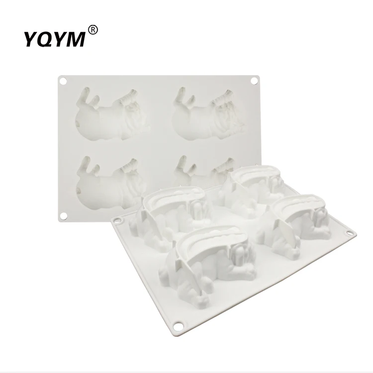 Custom Logo Different Kinds 3d animal Dog Silicone Soap Mold  Silicone Cake Baking Mold