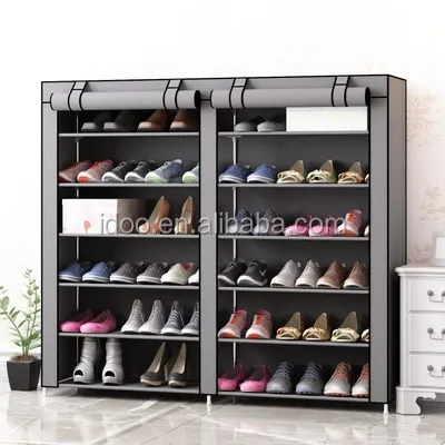 Professional Manufacturer Shoe Rack Cheap 10 Tier Non-woven Shoe Racks Storage Stands