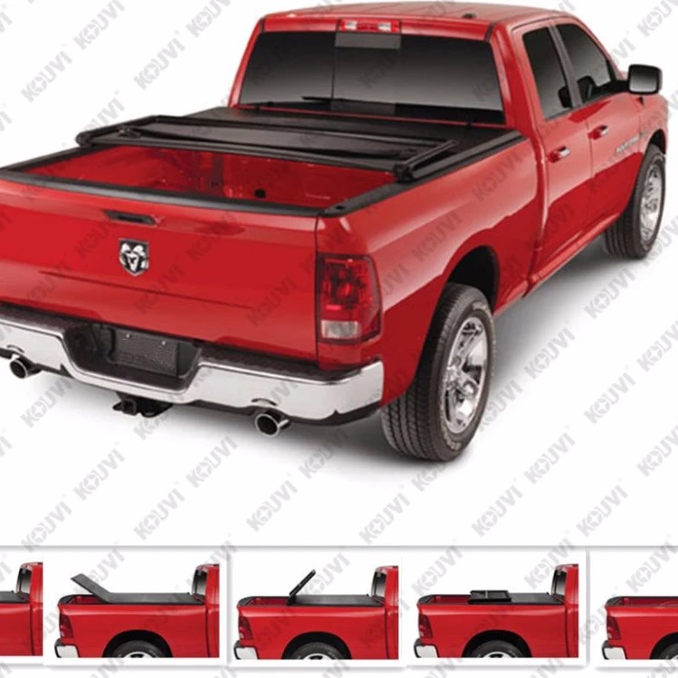 4x4 dodge ram 1500 vynle soft tri fold pickup deck bed tonneau cover accessories