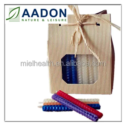 Chanukah Candles for Menorah Hanukkah Celebrations 45 Beeswax handmade candles