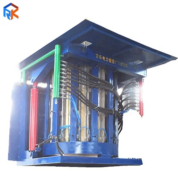 series inverter 550KWH 4T steel frame intermediate frequency furnace induction melting steel machine