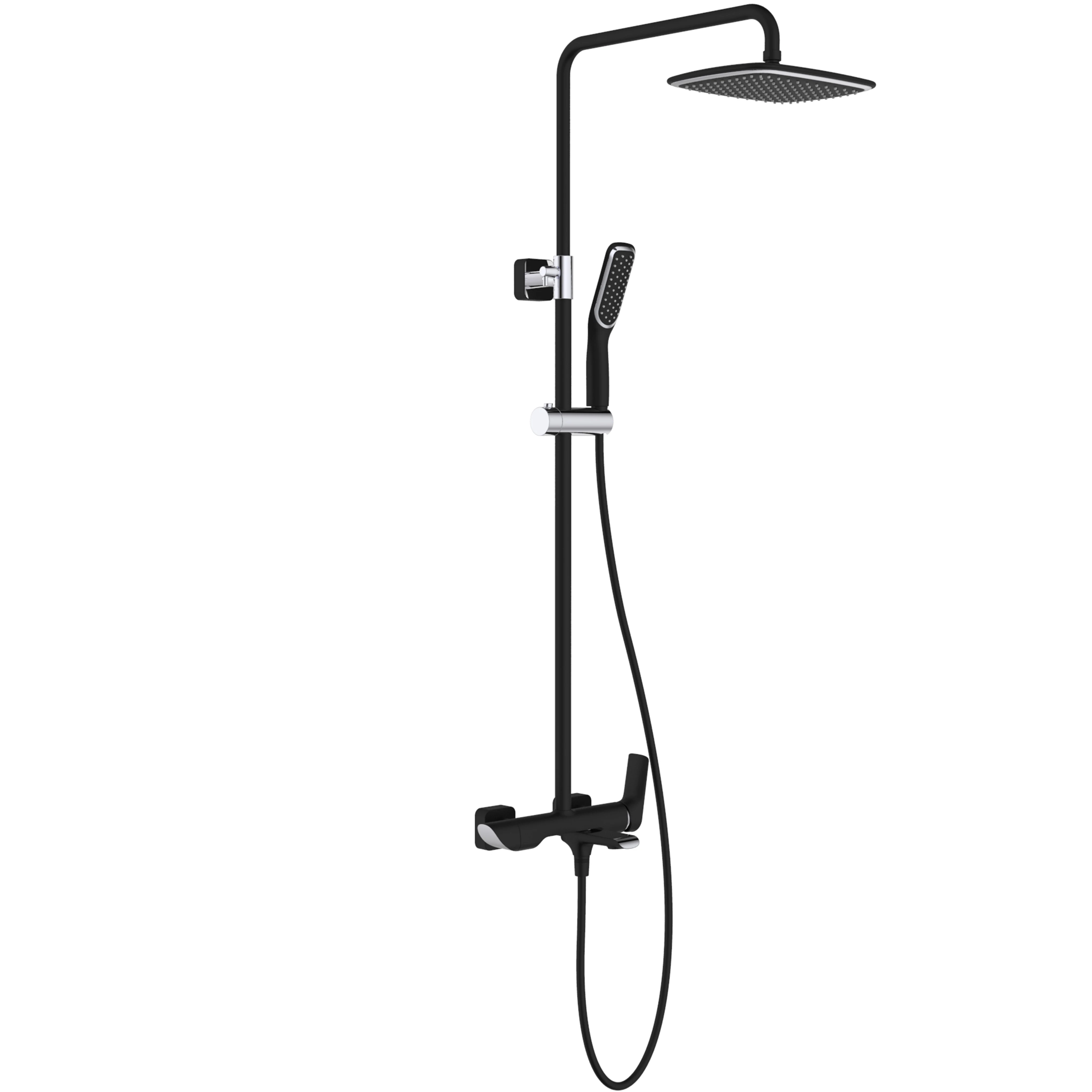 Matt black H-TS0108 Shower Mixer Set  with competitive prices brass shower mixer