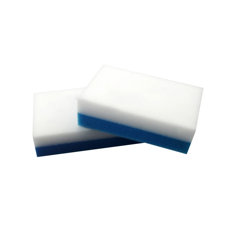 Melamine Nano Magic Cleaning Sponge Eraser for Furniture Kitchen Cleaning White and Blue Opp Bag,box Rectangle 65*53*63