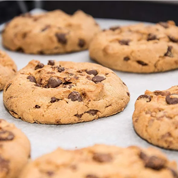 Wholesale 40 gsm virgin parchment  roasting paper and baking paper in natural brown and white sheet with printing