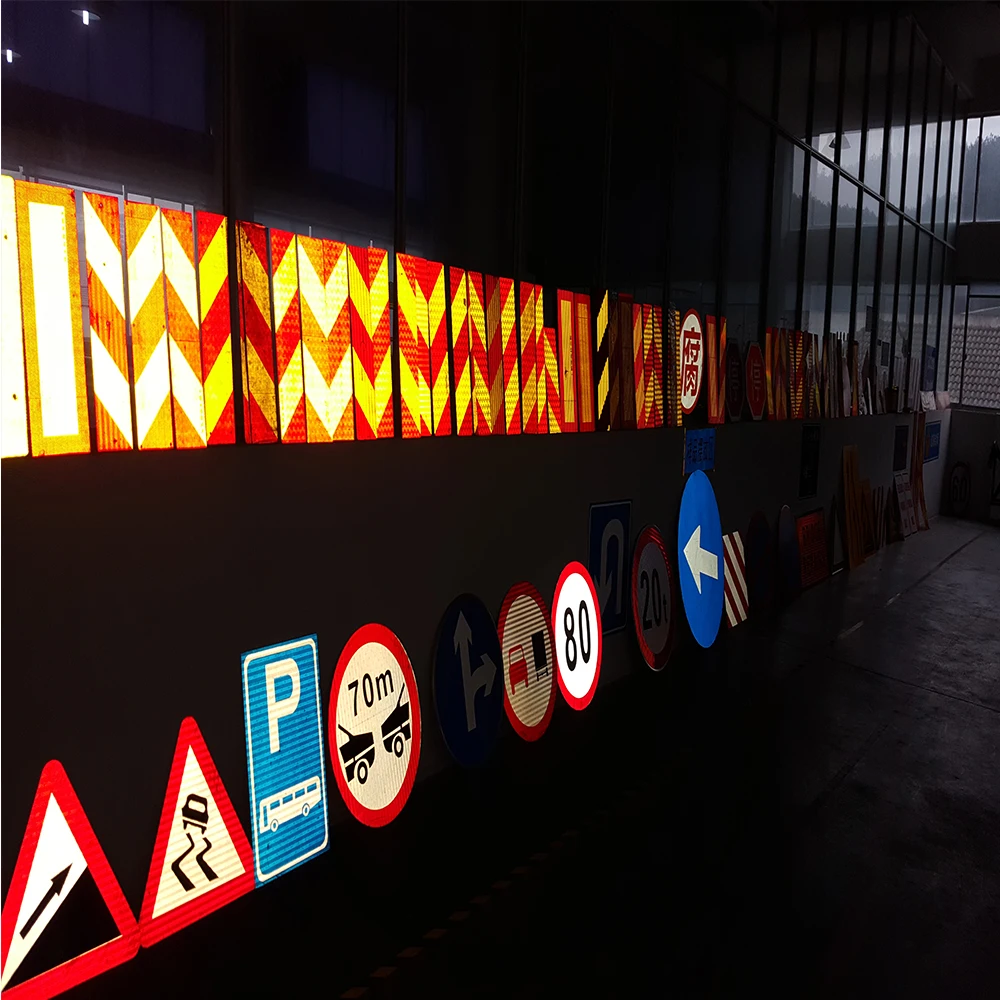PET/Acrylic material Rear Marking Reflective Stickers for heavy vehicles