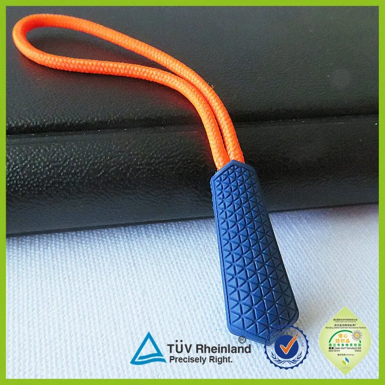 Factory Customized Silicone Rubber Locking Zipper Pull