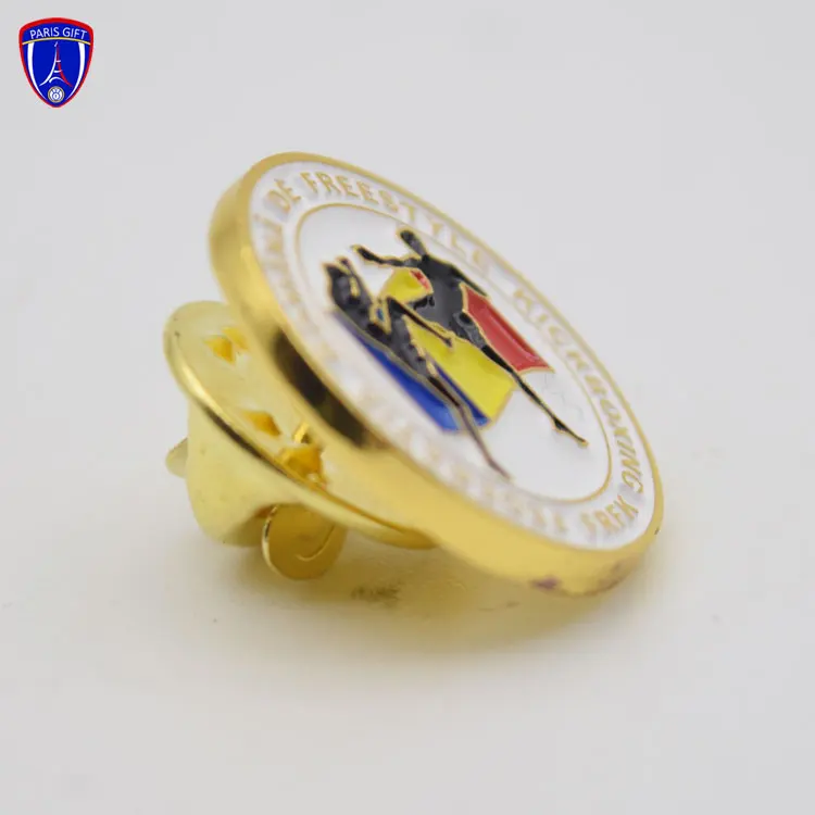 wholesale custom taekwondo metal award lapel pins soft enamel pin for souvenir gifts