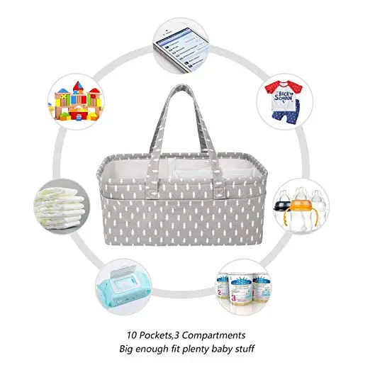 OEM&ODM Baby Diaper Caddy Organizer  Baby Shower Gift Storage Basket